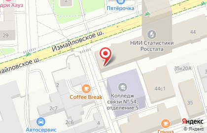 Киоск быстрого питания ГМЦ Росстата на карте
