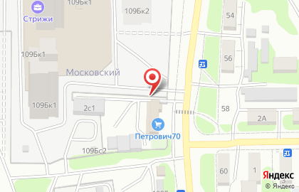 Автостоянка в Томске на карте