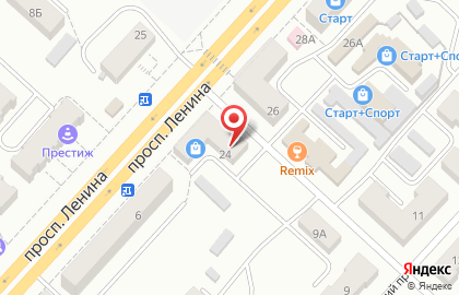 Парикмахерская Афина на проспекте Ленина на карте