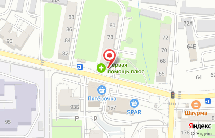 Социальная аптека Первая Помощь+ на улице Маршала Борзова на карте