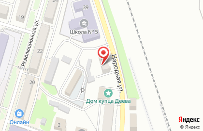Автомагазин Vika на Народной улице на карте