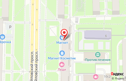 Супермаркет Магнит на Новоизмайловском проспекте на карте