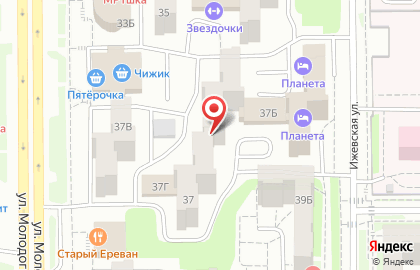 Охранное предприятие Витязь на улице Молодогвардейцев на карте