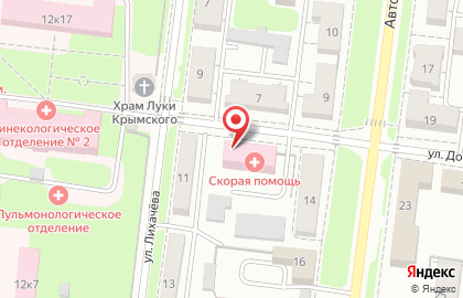 Скорая медицинская помощь на улице Достоевского на карте