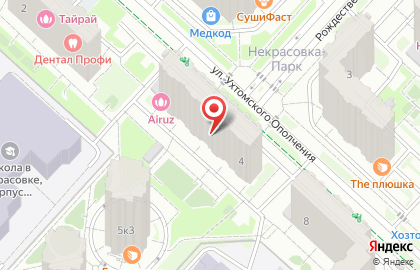 Клинико-диагностический центр Литех в Некрасовке на карте