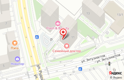 Супермаркет Everyday на улице Энтузиастов на карте