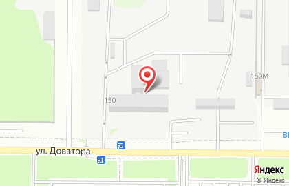 Торгово-производственная компания Петропласт на улице Доватора на карте
