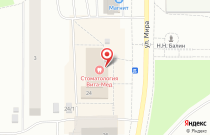Сеть закусочных Milana на улице Мира на карте