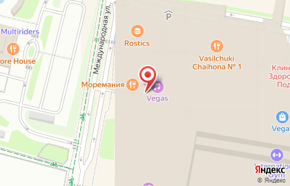 Ресторан быстрого питания Крошка Картошка в ТЦ Vegas Крокус Сити на карте