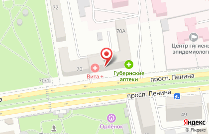Хоум Кредит энд Финанс Банк на проспекте Ленина на карте