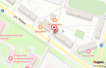 Терем на улице Мира на карте