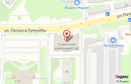 Советский районный суд г. Казани в Советском районе на карте