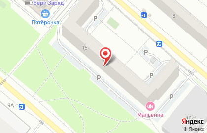 Тренажёрный зал Импульс на проспекте Комарова на карте