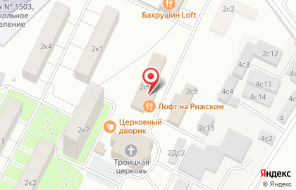 Продовольственный магазин в Москве на карте