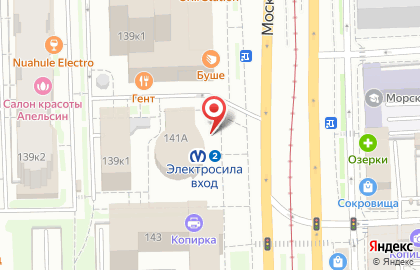 Станция Электросила на карте