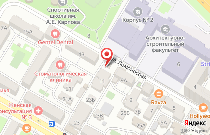 Магазин Встреча на улице Ломоносова на карте
