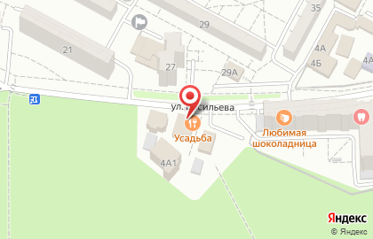 Ресторанно-гостиничный комплекс Усадьба на улице Васильева на карте