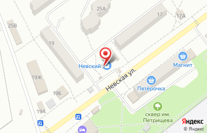 Салон связи Связной на Невской улице в Алексеевке на карте