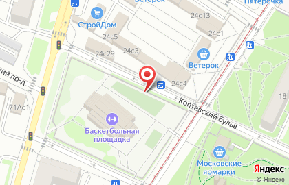 Автостоянка в Москве на карте