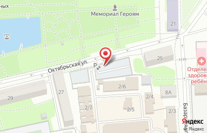 Автостоянка на Октябрьской, 25/1 на карте