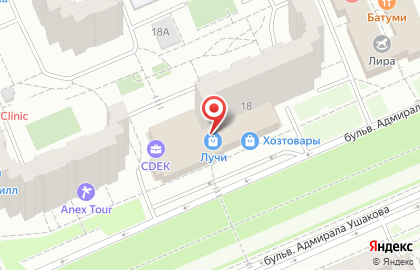 Интернет-магазин Печати99.ру на бульваре Адмирала Ушакова на карте