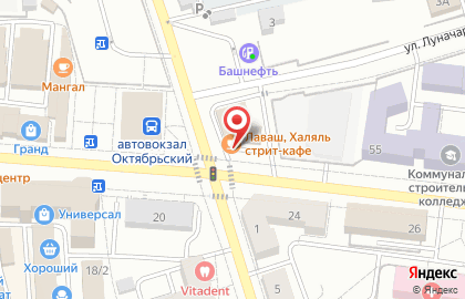 Кафе Лаваш на улице Садовое Кольцо на карте