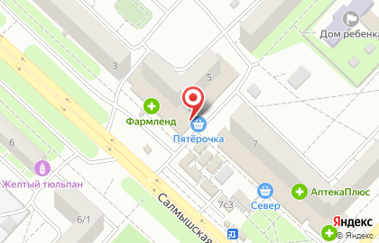 Магазин Сантрейд в Дзержинском районе на карте