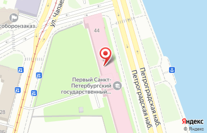 Клиника неврологии и мануальной медицины ПСПбГМУ на Петроградской набережной на карте