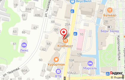 Ресторан Комбинат на карте