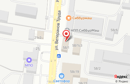 Автомагазин Камаз на улице Ветеранов Труда на карте