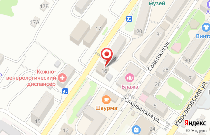 Прокуратура, г. Корсаков на карте