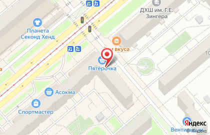 Банкомат ВТБ на проспекте Ленина на карте