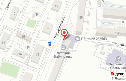 Детская библиотека, г. Светлогорск на карте