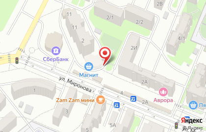 АКБ Адамон Банк на улице Миронова на карте