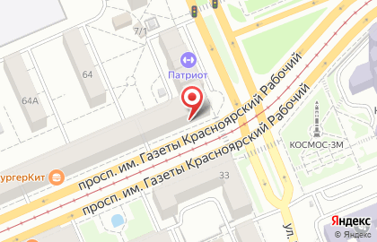 Банк ВТБ на проспекте Газеты Красноярский Рабочий, 62 на карте