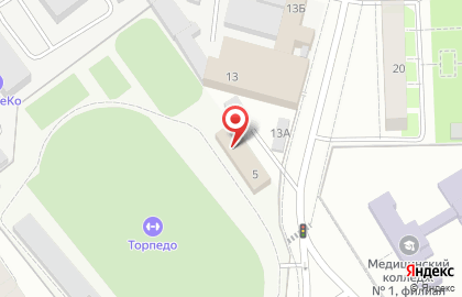 Торпедо Культурно-оздоровительный Комплекс ОАО Метровагонмаш на карте