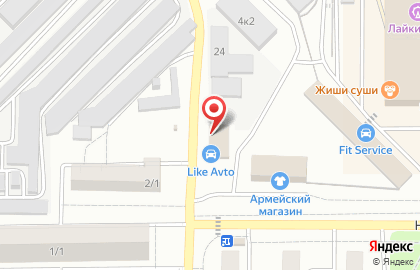 Продуктовый магазин в Оренбурге на карте