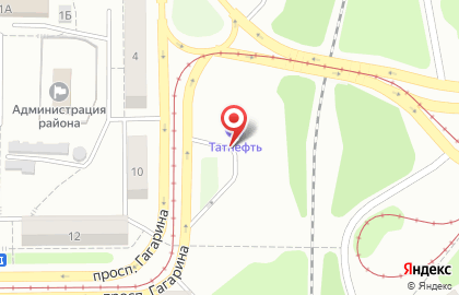 АЗС Татнефть на проспекте Гагарина на карте