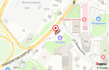 АЗС во Владивостоке на карте
