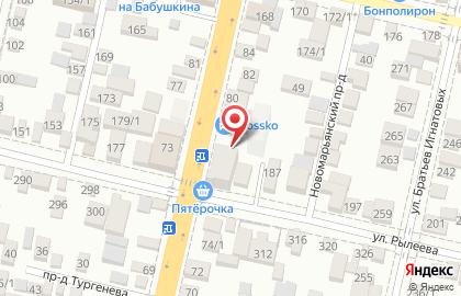 Стриптиз-бар Zажигалка в Западном районе на карте