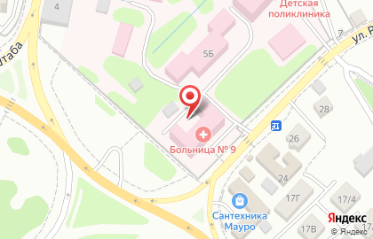 Иркутская Городская Клиническая Больница № 9 на улице Радищева, 5 на карте