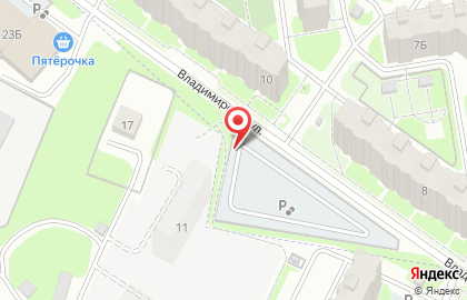 Автостоянка в Пскове на карте