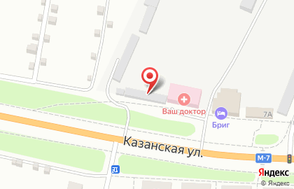 Магазин у дома Бристоль на Казанской улице на карте