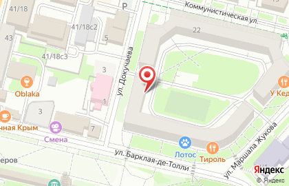 Аварийно-диспетчерская служба на улице Маршала Жукова на карте