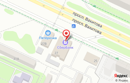 Банкомат СберБанк на проспекте Вахитова в Нижнекамске на карте
