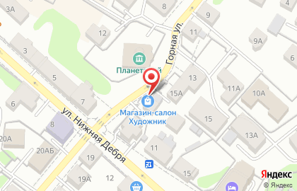Салон-магазин Художник на Горной улице на карте