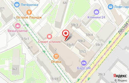 Комфортабельное общежитие и хостел HotelHot в Тверском районе на карте