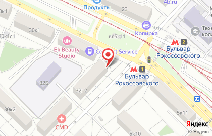 Магазин красной икры Красная икра на Бульваре Рокоссовского на карте