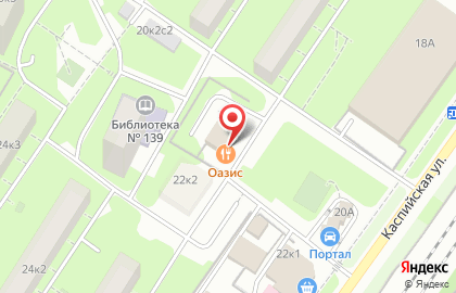 Ресторан Оазис в Царицыно на карте