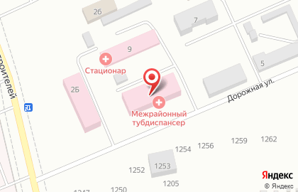 Кемеровский областной клинический противотуберкулезный диспансер на Дорожной на карте